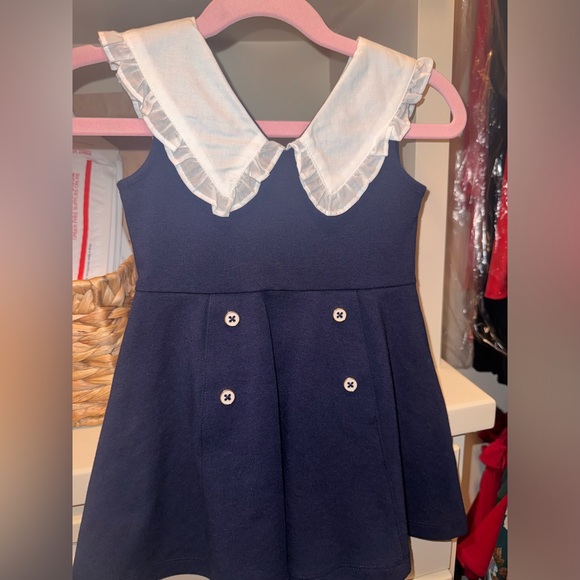 Ruffle Collar Ponte Dress - Picture 1 of 2